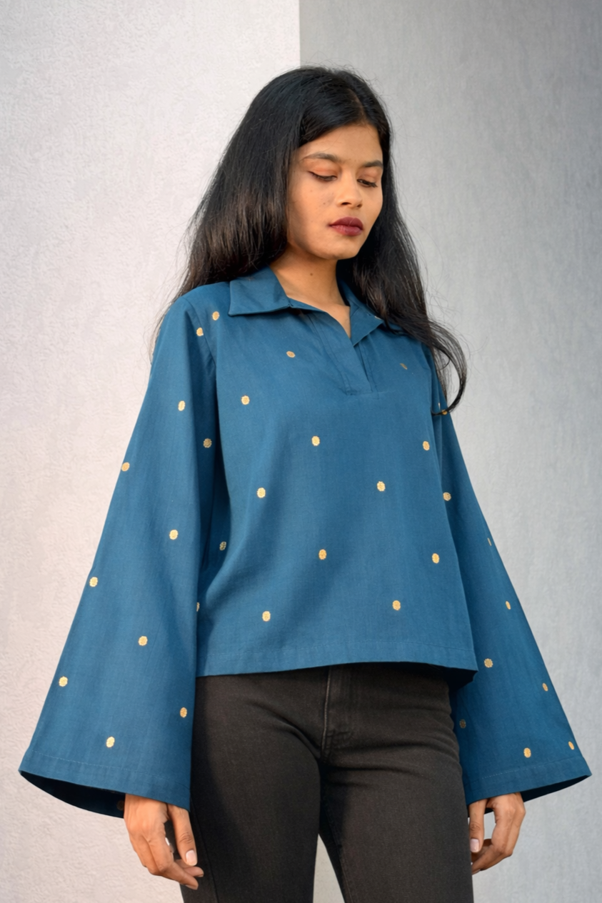 Bindori Top in Blue