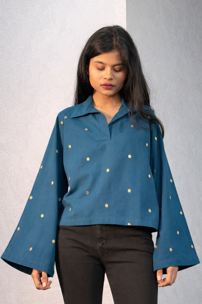 Bindori Top in Blue